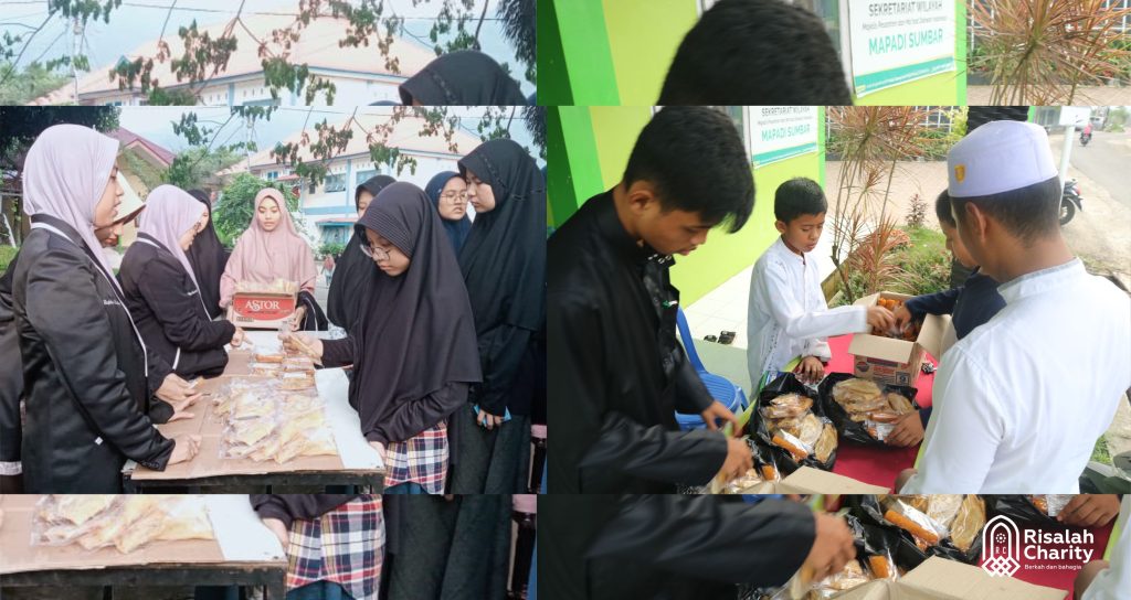 LAZ Risalah Charity Telah Meyalurkan 2800 Takjil Untuk Santri Peghafal Al-Quran